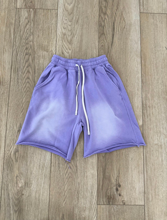 Faded Purple Sweatshorts - Kore Clothing