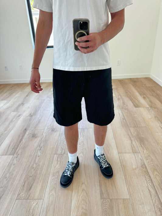 Black Baggy Jorts - Kore Clothing
