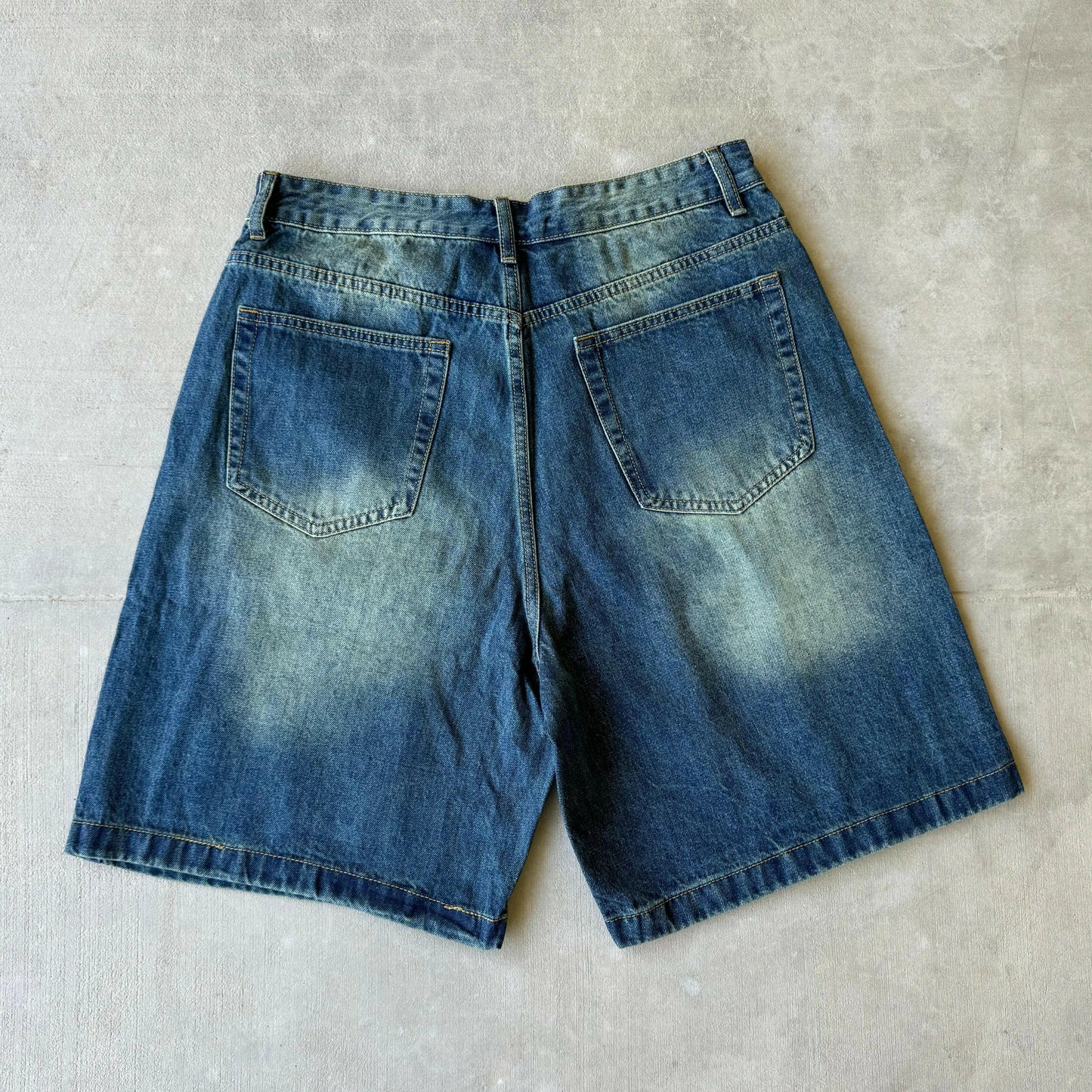 Faded Navy Baggy Jorts Kore Clothing