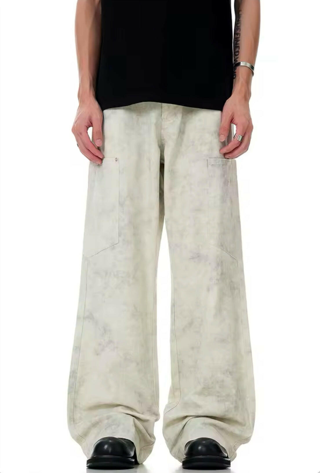 Marble Baggy Jeans