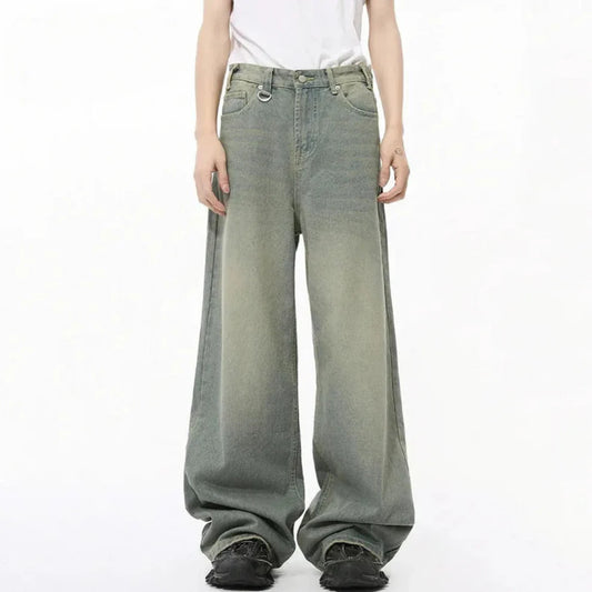 Light Blue Desert Wash Baggy Jeans