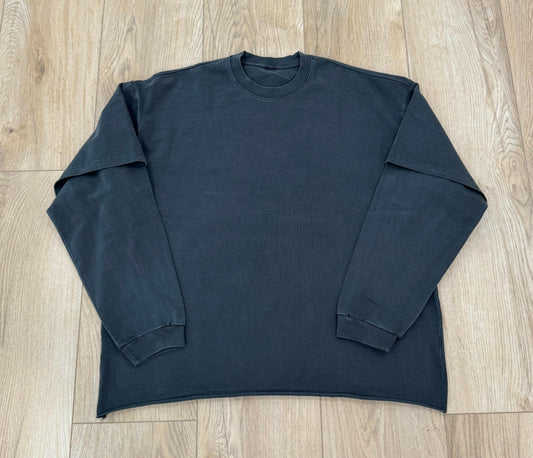 Dark Gray Double Layered Long Sleeve Shirt - Kore Clothing