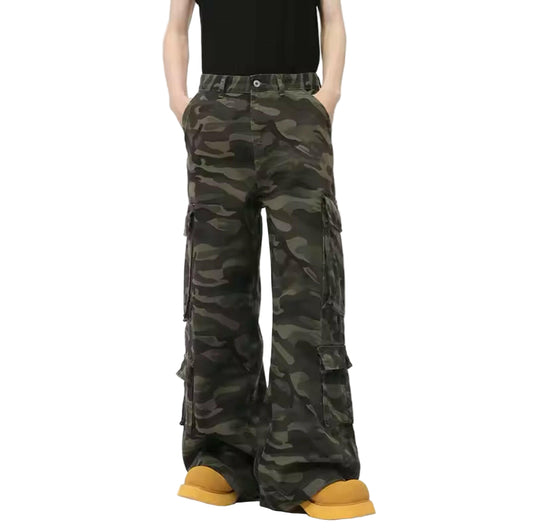 Camo Baggy Cargo Pants - Kore Clothing