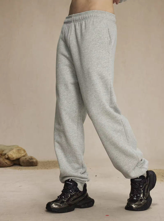 Light Gray Cuffed Sweatpants - Kore Clothing