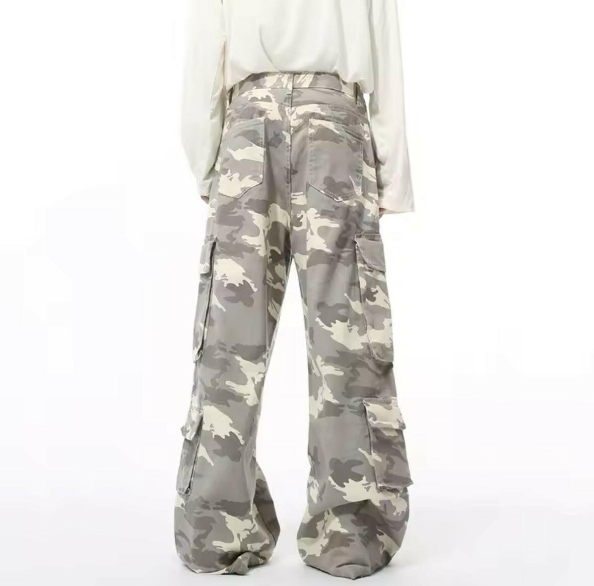 Light Camo Baggy Cargo Pants
