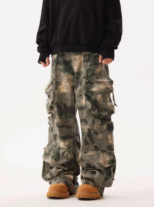 Camo Baggy Cargo Jeans