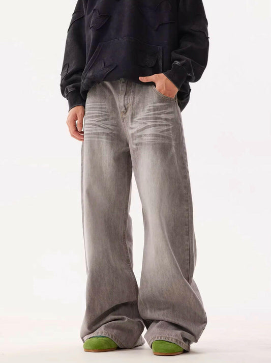 Vintage Gray Baggy Jeans