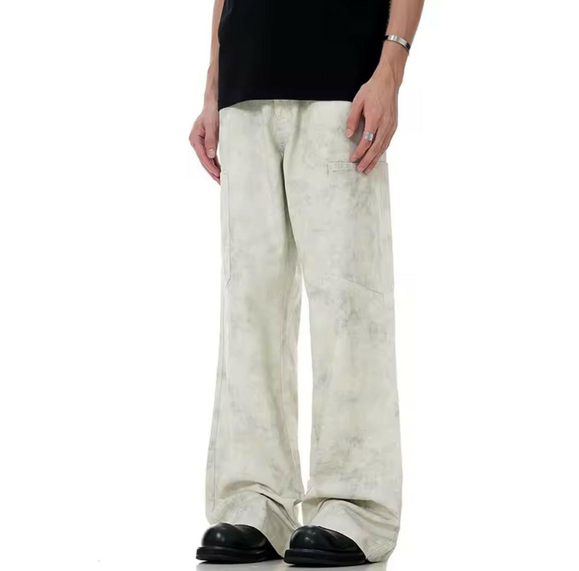 Marble Baggy Jeans