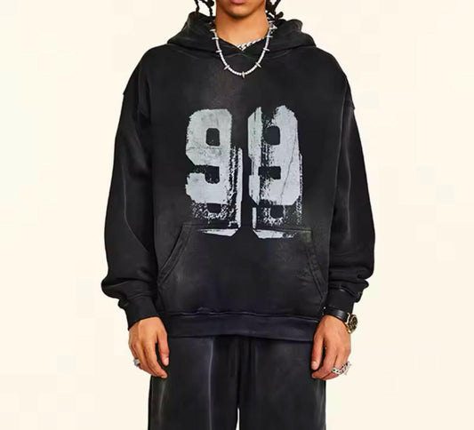 Faded Black 99 Hoodie