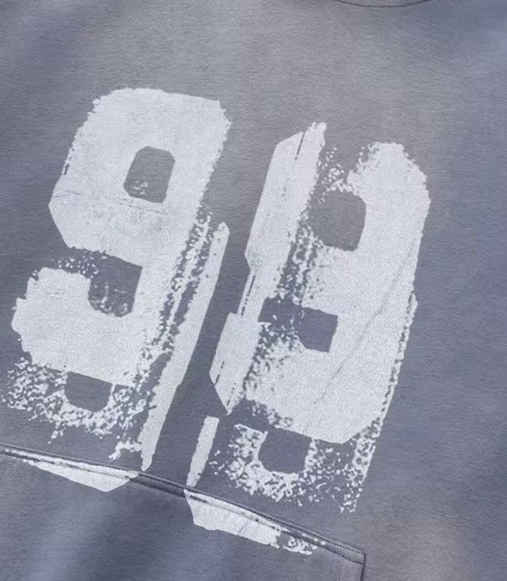 Faded Blue 99 Hoodie