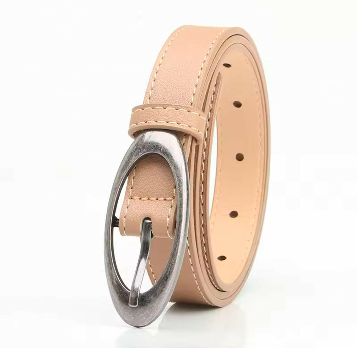 Tan Oval Belt
