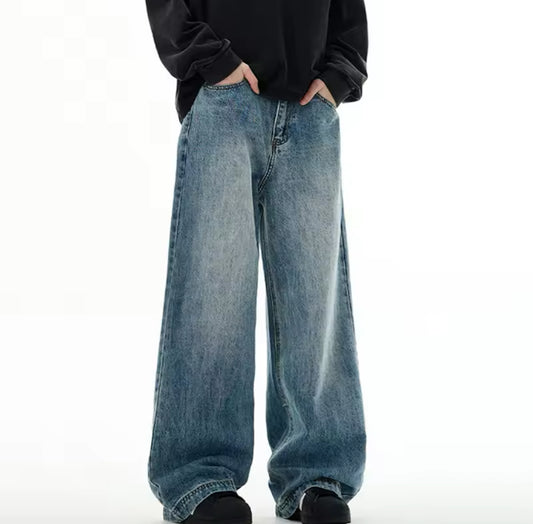 Faded Blue Baggy Jeans