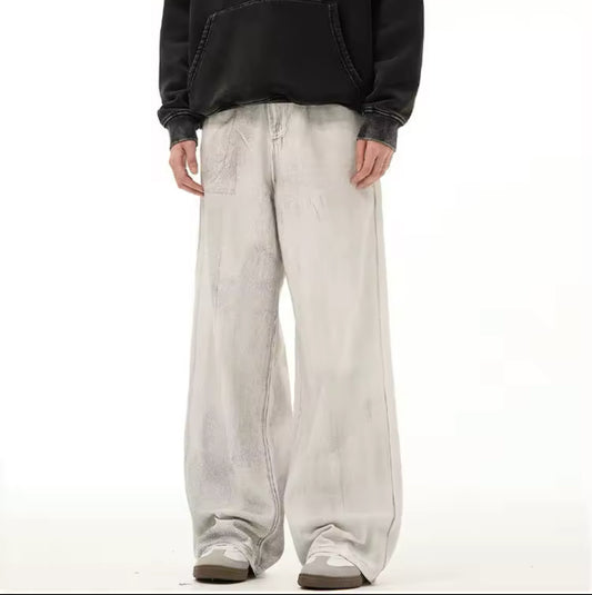 Dirty White Baggy Jeans