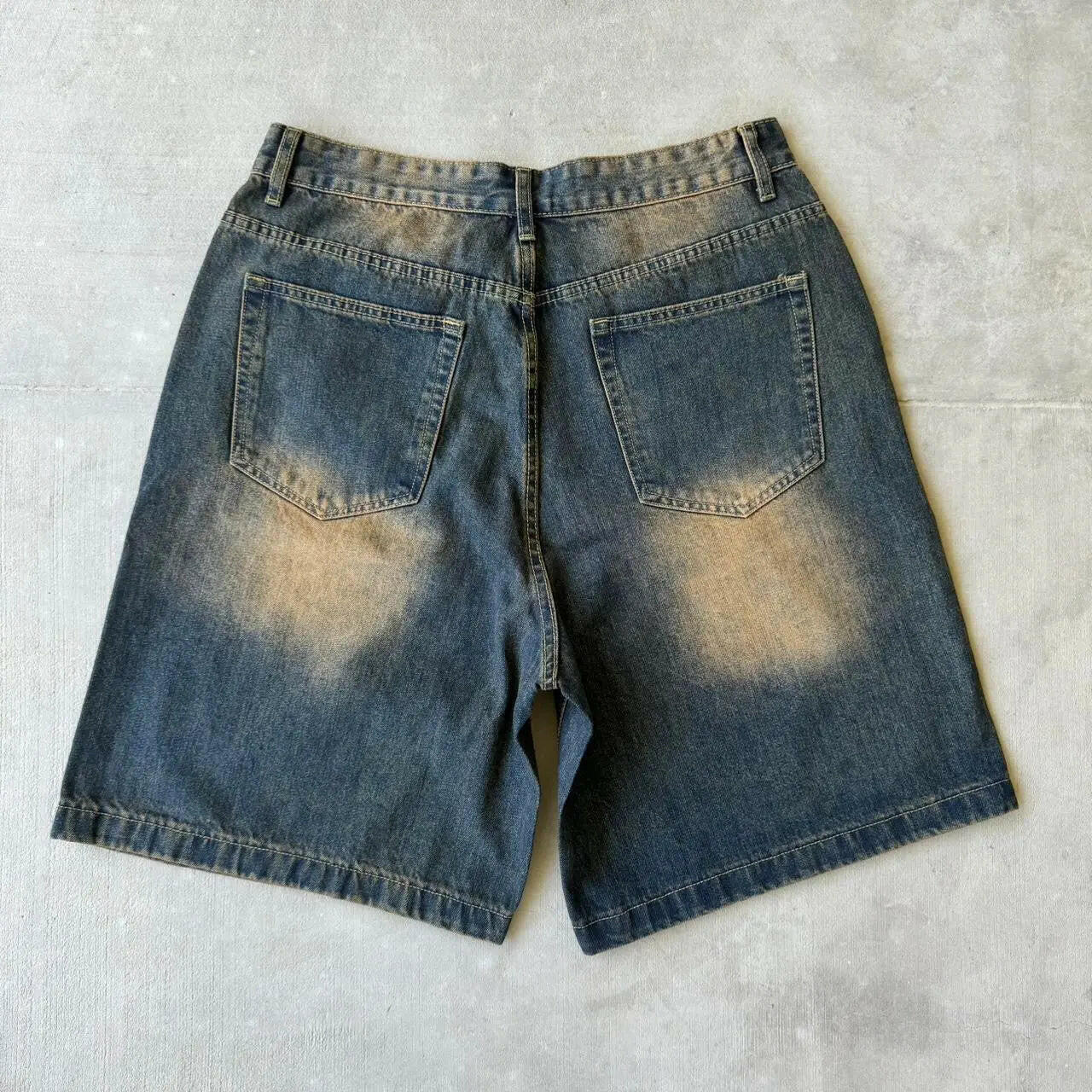 Navy Desert Wash Baggy Jorts Kore Clothing