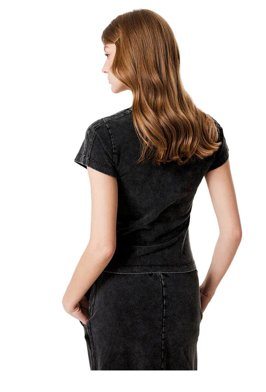 Womens Striped Short Sleeve Shirt