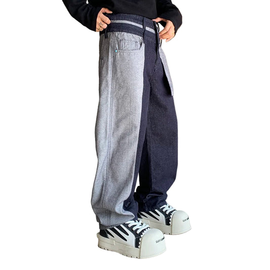 Half Inside-Out Wide-Leg Jenas