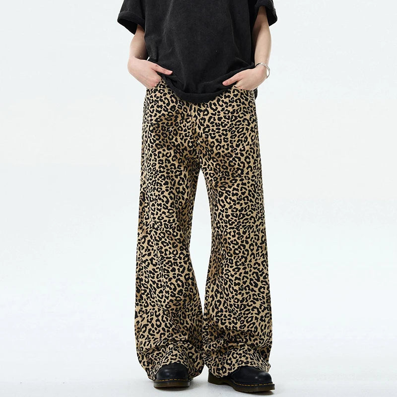 Leopard Baggy Jeans