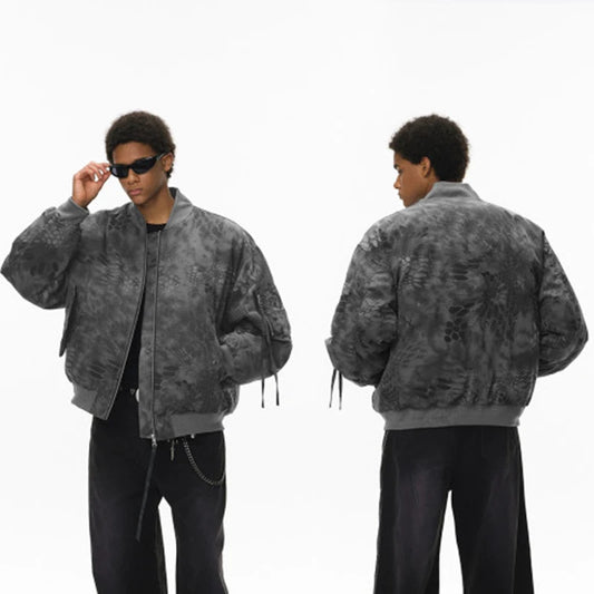 Snakeskin Bomber Jacket