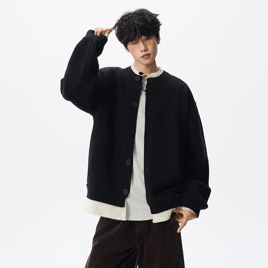 Double Layer Contrast Cardigan