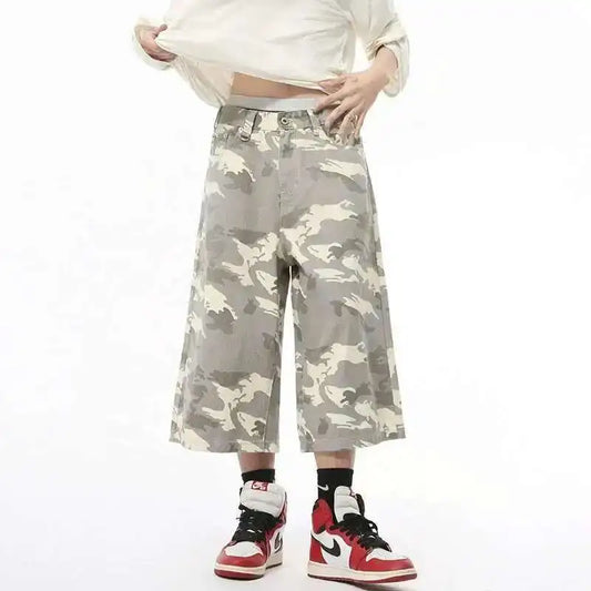 Light Camo Baggy Long Jorts