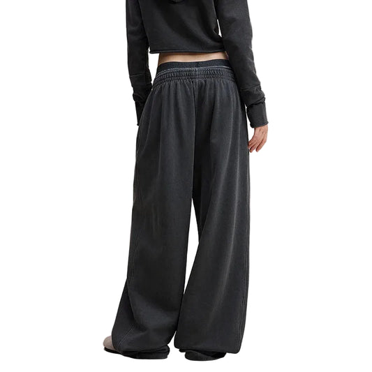 Womens Double Waisted Sweatpants