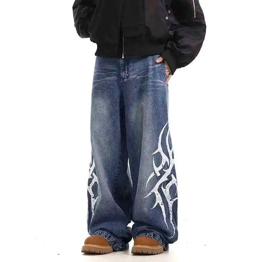 Thorn Blue Baggy Jeans