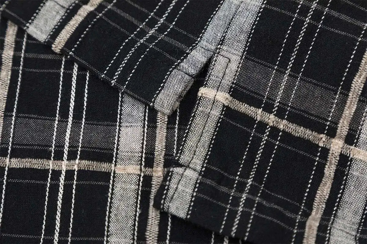 Black & White Patchwork Flannel