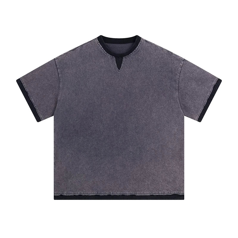 Double Layered V-Neck T-Shirt