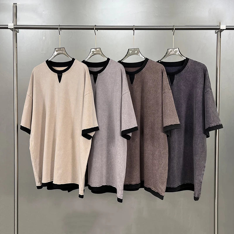 Double Layered V-Neck T-Shirt