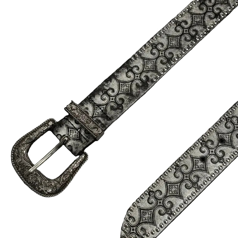 Silver Western Style Belt