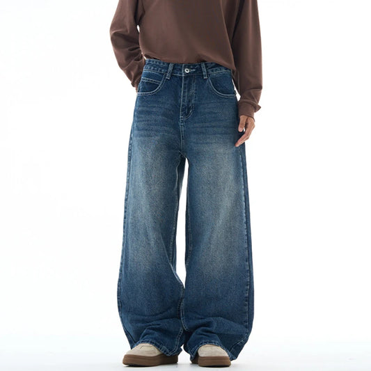 Embroidered "77" Baggy Jeans