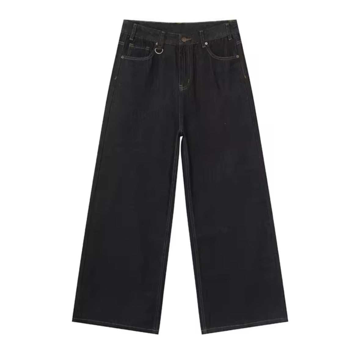 Indigo Raw Denim Baggy Jeans