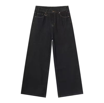 Indigo Raw Denim Baggy Jeans