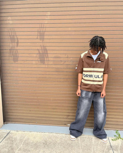 Faded Black Baggy Jeans - Kore Clothing