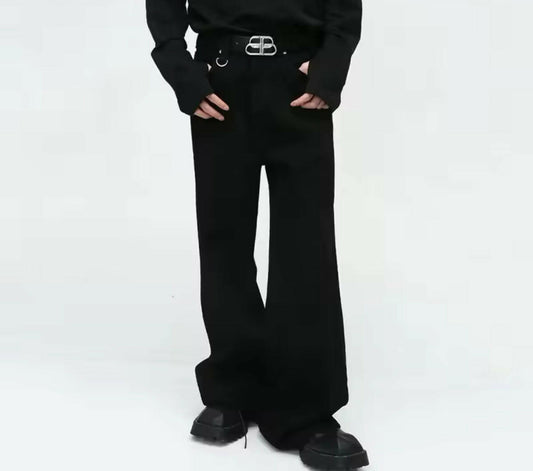 Black Baggy Jeans - Kore Clothing
