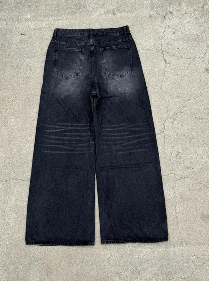 Faded Black Baggy Jeans Kore Clothing