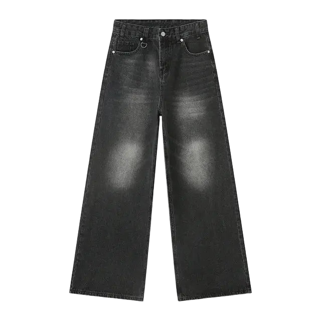 Faded Black Baggy Jeans Kore Clothing