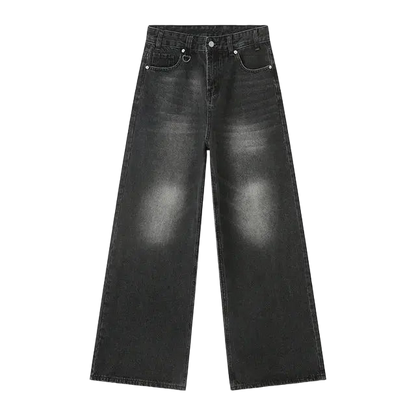 Faded Black Baggy Jeans Kore Clothing