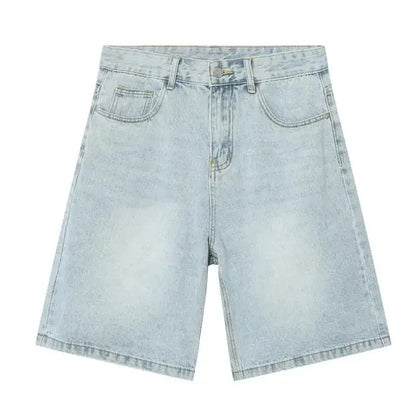 Faded Light Blue Baggy Jorts Kore Clothing