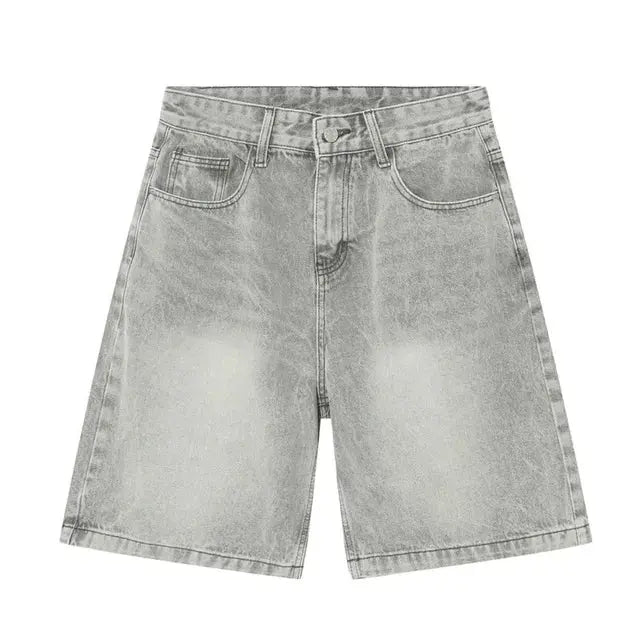 Faded Light Gray Baggy Jorts Kore Clothing