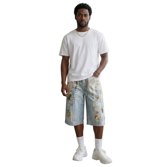 Graphic Baggy Jorts