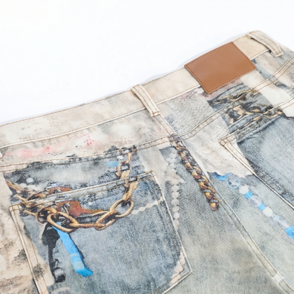 Graphic Baggy Jorts