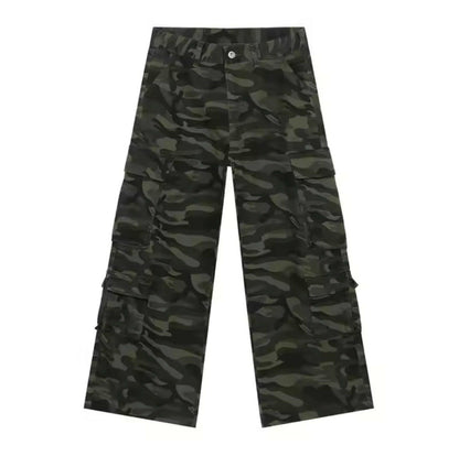 Camo Baggy Cargo Pants - Kore Clothing