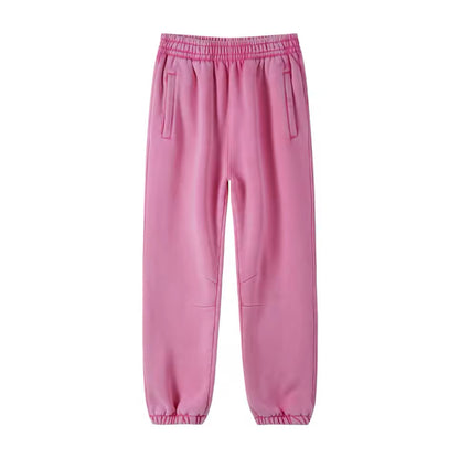 Faded Pink Cuffed Sweatpants - Kore Clothing