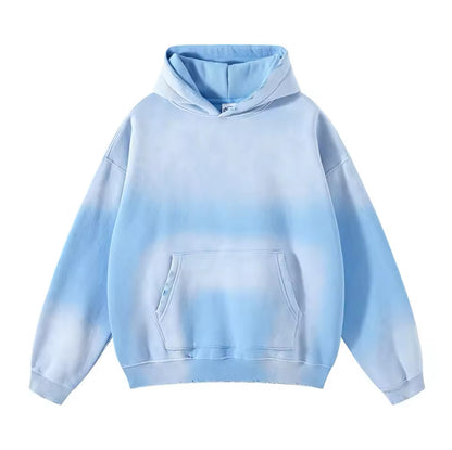 Faded Light Blue Hoodie - Kore Clothing