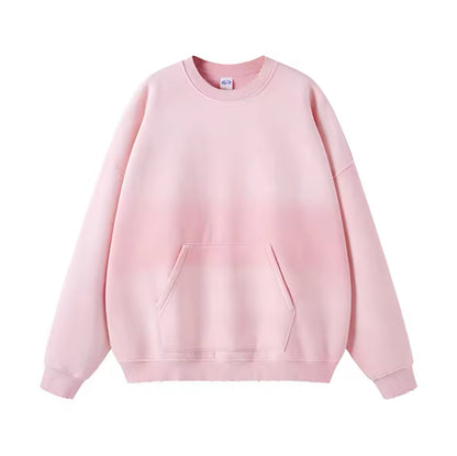 Faded Pink Crewneck Sweatshirt W/ Pocket - Kore Clothing