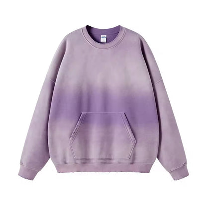 Faded Purple Crewneck Sweatshirt W/ Pocket - Kore Clothing