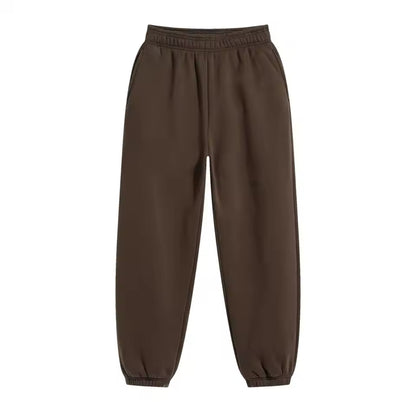 Brown Cuffed Sweatpants - Kore Clothing