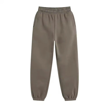 Taupe Cuffed Sweatpants - Kore Clothing