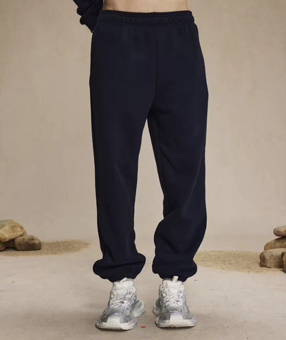 Navy Blue Cuffed Sweatpants - Kore Clothing